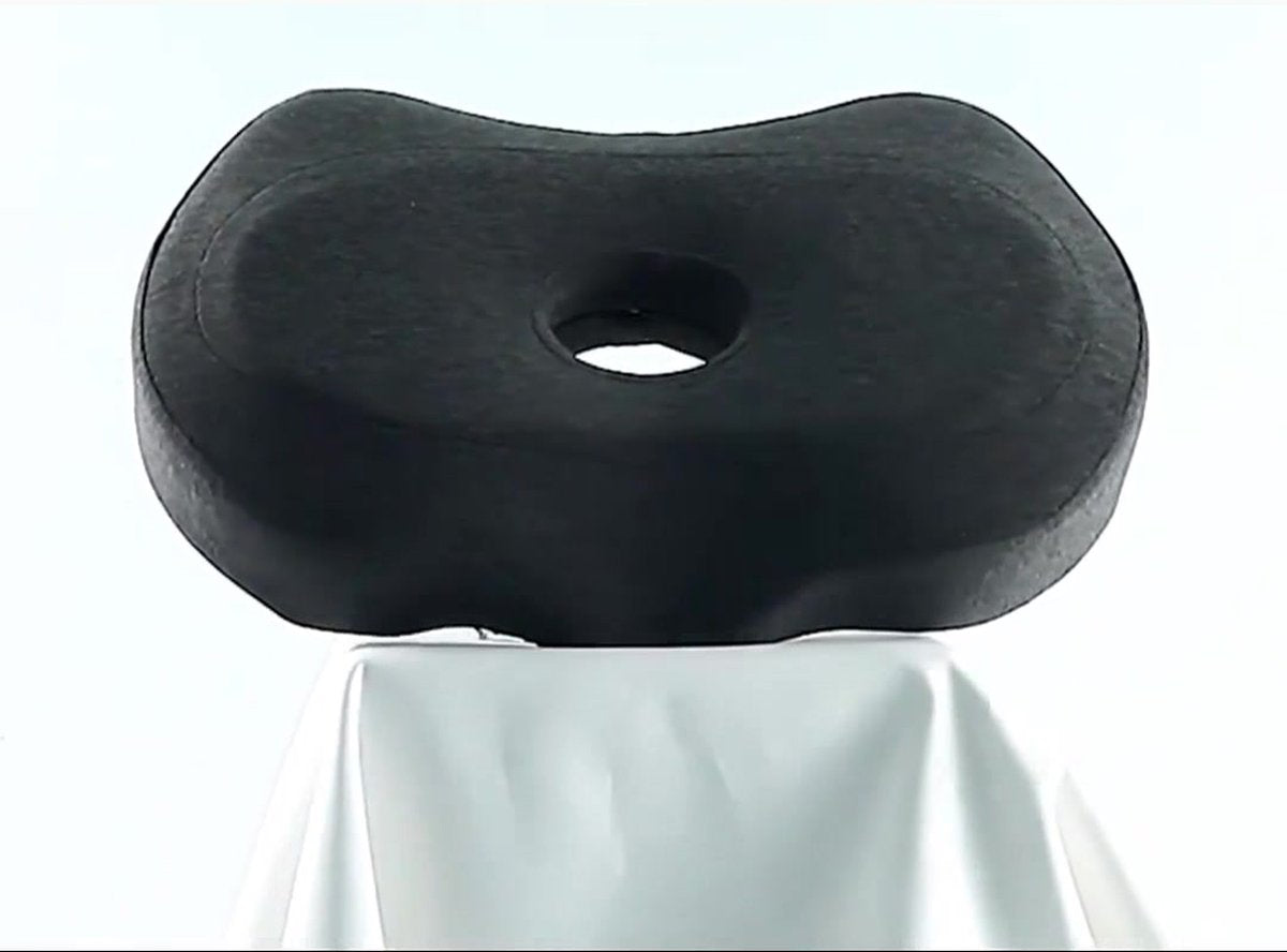Piercing Pillow - Ear Piercing Pillow for Side Sleepers - Side Sleeping Pillow - Memory Foam Pillow - Ergonomic - Pillow with Hole for Ear - Donut Piercing Pillow - For Ear Pain - 55x 35x 9x 7cm - Ring Pillow - Washable - Removable - Grey - Skin-Friendly - Image 2