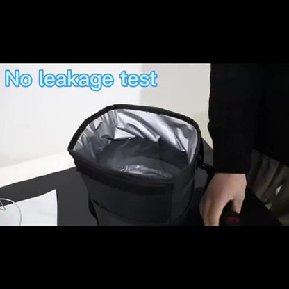 Car Trash Can - Car Seat Organizer - 6 L - Waterproof - Car Interior Accessories - Portable Vehicle Trash Can - Leak-Proof and Foldable Waste Bin - Extra Storage Bags - Car Storage - Trash Can - Trash Can Organizer - Travel Goods - Black - Image 3