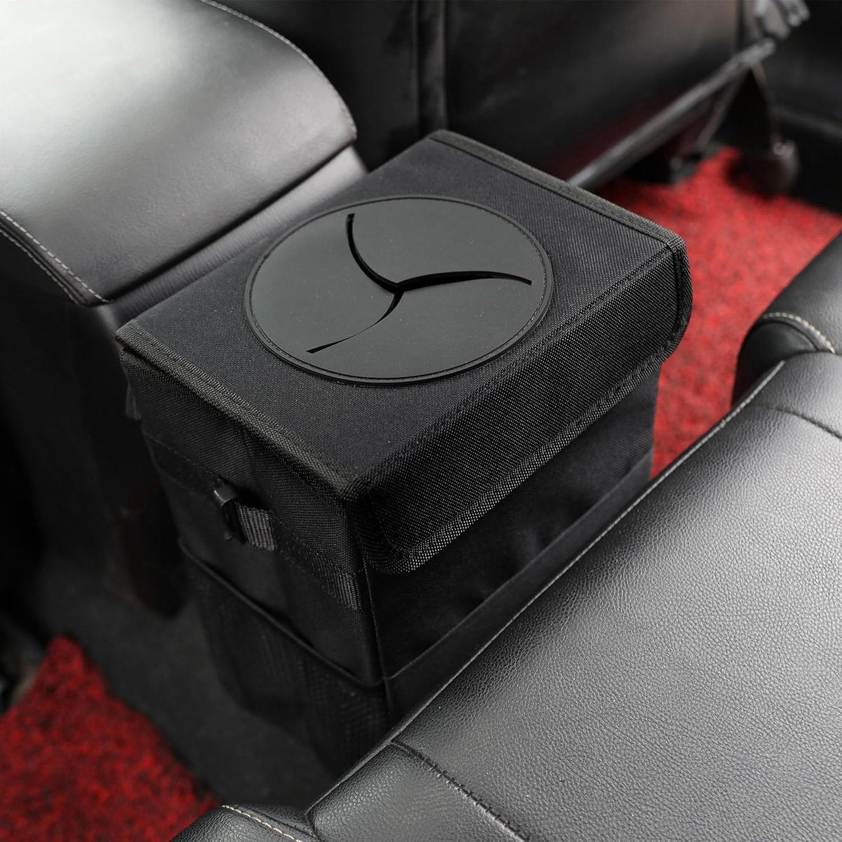 Car Trash Can - Car Seat Organizer - 6 L - Waterproof - Car Interior Accessories - Portable Vehicle Trash Can - Leak-Proof and Foldable Waste Bin - Extra Storage Bags - Car Storage - Trash Can - Trash Can Organizer - Travel Goods - Black - Image 5