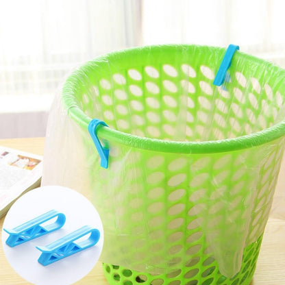 Trash Can Clips - 10 Pieces - Garbage Bag Grip - Garbage Bag Holder - Fixing Clips - Trash Can Fixation Clips - Waste Bag Clip Holder - Storage Clip - Anti-Slip Holder - For Garbage Bag - Garbage Bag Clamp - With Garbage Bag Closure Function - Plastic - B - Image 4