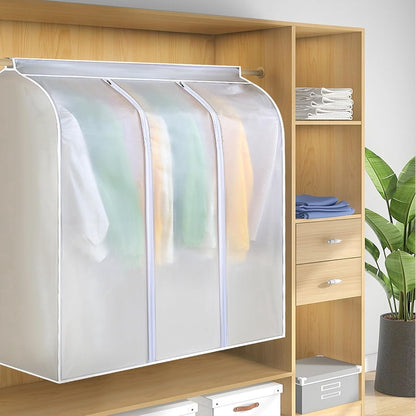 Garment Cover - Storage Bag - 90x100x50cm - Garment Bags with Zipper - Breathable & Dustproof - Transparent Window - Three-dimensional Dust Cover - Clothing Protective Bags - Wider, Sleeker, Moisture, Waterproof - Storage Bags for Clothing - Dresses/ Coat - Image 4