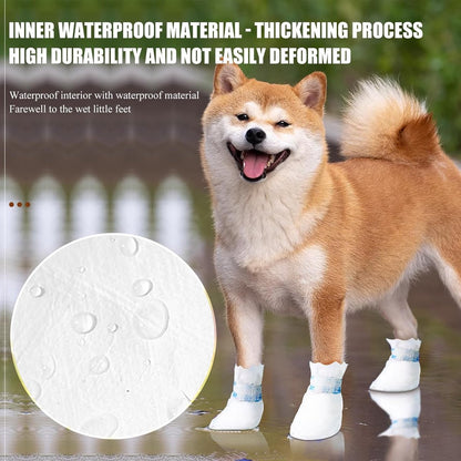 Dog Socks - 40 Pieces - Disposable Pet Socks - Waterproof - Non-Slip Dog Socks - Dog Shoes Paw Protector Socks for Dogs - Velcro Closure - Breathable - Adjustable - Pet Paw Protector - Dog Shoes - Size S - Image 4