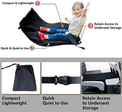 Airplane Bed - Airplane Footrest - Airplane Toddler Bed - Baby Travel Bed - Toddler Travel Bed - Baby Bed - Toddler Bed - Airplane Footbed - Child Seat Extender - Lightweight and Foldable - Comfortable - Water Resistant - Washable - Image 5