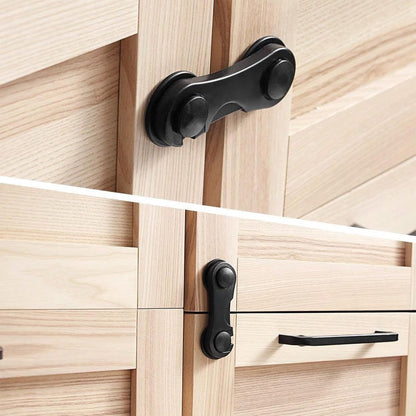 10 Pieces Black - Child Lock - Drawer Child Lock - Refrigerator Lock - Cabinet Child Locks - Cabinet Door Child Safety - Child Security - No Drilling Required - Safety Lock - Door Security - Baby Lock - Child Locks - Drawer Lock - Cabinet & Drawer Securit - Image 5