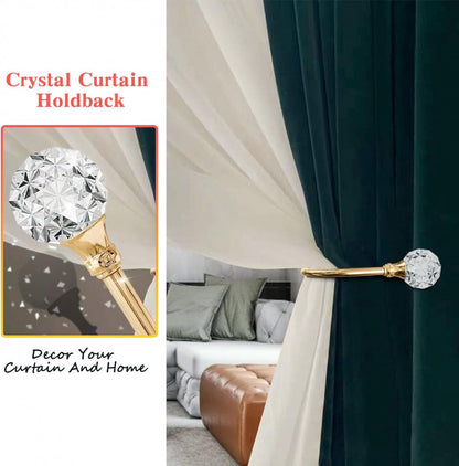 Curtain Tiebacks - 4-Piece Curtain Holders - High Quality - Curtain Tieback Hook - Tiebacks for Curtains - Curtain Bracket - Curtain Tie - For Curtains - Curtain Accessories - Drilling & Installation - Robust and Durable - Gold - Image 3