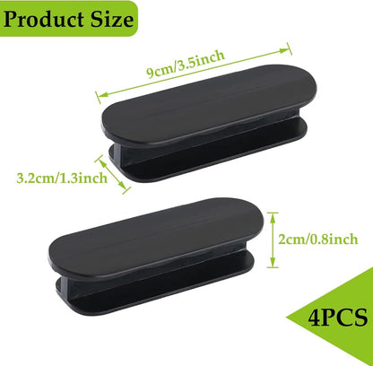 Sliding Door Handle - 4 Pieces - Cabinet Handles - Furniture Handles - Drawer Handles - Door Handles - Cabinet Handles - Furniture Handle - Kitchen Handle - Furniture Hardware - Self-Adhesive - No Drilling Required - Handle for Wardrobe - For Kitchen/Slid - Image 5