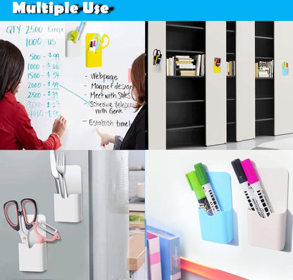 Magnetic Pen Tray - 4 Pieces - Magnetic Pencil Holders - Magnetic Tray - Whiteboard Pencil Holders - Whiteboard Accessory Holder - Pen Holder For Whiteboard Or Refrigerator - For School, Office, Home, Cabinet And Metal Cabinets - 12x5.6x2.6CM - Image 5