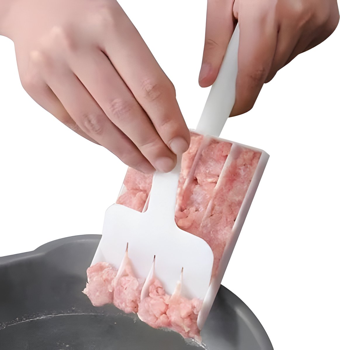 Meatball Maker - High-Quality Non-Stick Meatball Maker - Small Meatball Maker - Meatball Tongs - Meatball Maker - Time-Saving - Kitchen Utensils - Cooking Supplies - effortlessly 3 perfect meatballs at once - Image 2