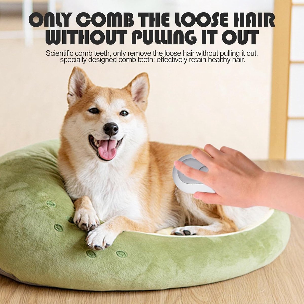 3-in-1 Steam Brush for Cats and Dogs - USB - Massage Comb - Hair Remover Brush - Dog Brush - Cat Brush with Water Reservoir and Release Button - Pet Grooming - Long/Short Hair - Self-Cleaning Soft Steam Brush for Cat and Dog - Image 5