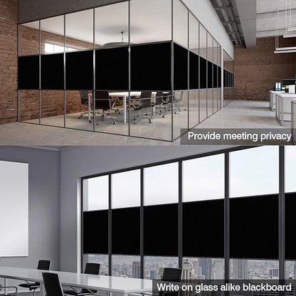Blackout Window Film - Office/ Home/ Bathroom/ Bedroom/ Kitchen Blackout Window Film - Blackout Window Sticker - Opaque Glass Sticker - Heat Insulation, Sunscreen, Anti-UV, Decorative Window Sticker - 45x100cm - With scraper - Image 2