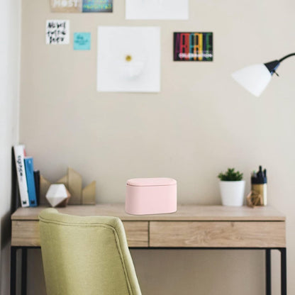 Trash Can - Sensor Trash Can - Sturdy - Countertop Waste Bin - Mini Trash Can - Desktop - Tabletop Waste Bin - Plastic Trash Can - Bathroom Waste Bin - Recycling Waste Bin - Car Trash Can - Pink - Office Trash Cans - Home / Office - Image 5