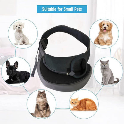 Dog Carrier Bag - Dog Sling - Dog Bag - Dog Carrier Sling - Dog Carrier Bag for Travel - Pet Carrier Bag - Shoulder Dog Bag - Cat Travel Bag - Pet Travel Bag - 33 x 23 Cm - Suitable for Less Than 4 Kg - Black - Image 3