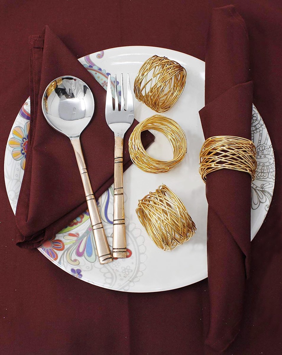 Napkin Rings - 12x Napkin Ring - Halloween - Christmas - Refined Napkin Buckles - Napkin rings table decoration - Table decoration - Wedding decoration - Table accessory - for Home /Restaurant /Cafe /Party /Festival /Christmas /Halloween /Christmas - Image 4