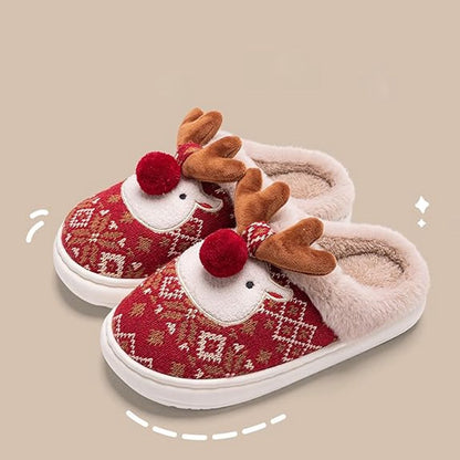 Slippers - House shoes - Christmas - Christmas Gift - Anti-slip - Anti-slip Sole - with Plush Lining - Comfeet - Warm - Women and Men - Size 39/40 - Red - Creative - Interesting - Surprising - Gift - Perfect as a Christmas gift - Image 5