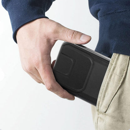 Wallet Stand - Strong Magnetic Card Holder - Suitable for MagSafe - 2-Card Wallet - Ultra-Thin - Foldable - Card Holder for Men & Women - Card Holder - Credit Card Holder - Magnetic Closure - Stand Function - Stand - Black - Image 3