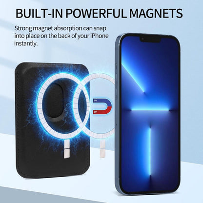 Wallet Stand - Strong Magnetic Card Holder - Suitable for MagSafe - 2-Card Wallet - Ultra-Thin - Foldable - Card Holder for Men & Women - Card Holder - Credit Card Holder - Magnetic Closure - Stand Function - Stand - Black - Image 4