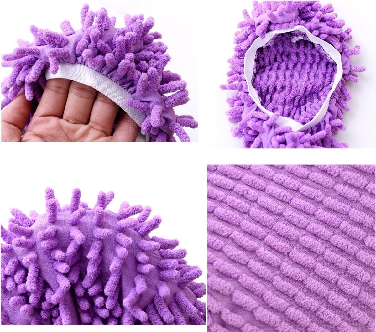 Shoe Covers - 5 Pairs - Mop Shoe - Shoe Cover - Shoe Protectors - Cleaning Shoes - Mop Shoes - Mop Slippers - Easy Cleaning - Mopping - Cleaning - Mop Set - Reusable - For Home, Office, Bathroom, Kitchen - Image 2