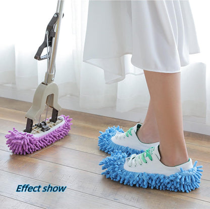 Shoe Covers - 5 Pairs - Mop Shoe - Shoe Cover - Shoe Protectors - Cleaning Shoes - Mop Shoes - Mop Slippers - Easy Cleaning - Mopping - Cleaning - Mop Set - Reusable - For Home, Office, Bathroom, Kitchen - Image 4