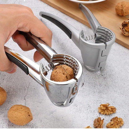 Nutcracker - Walnut Cracker - Multifunctional Nutcracker - Conical Nutcracker - Nutcracker Tongs - Non-slip Handle - For All Types of Nuts - Silver - Image 5