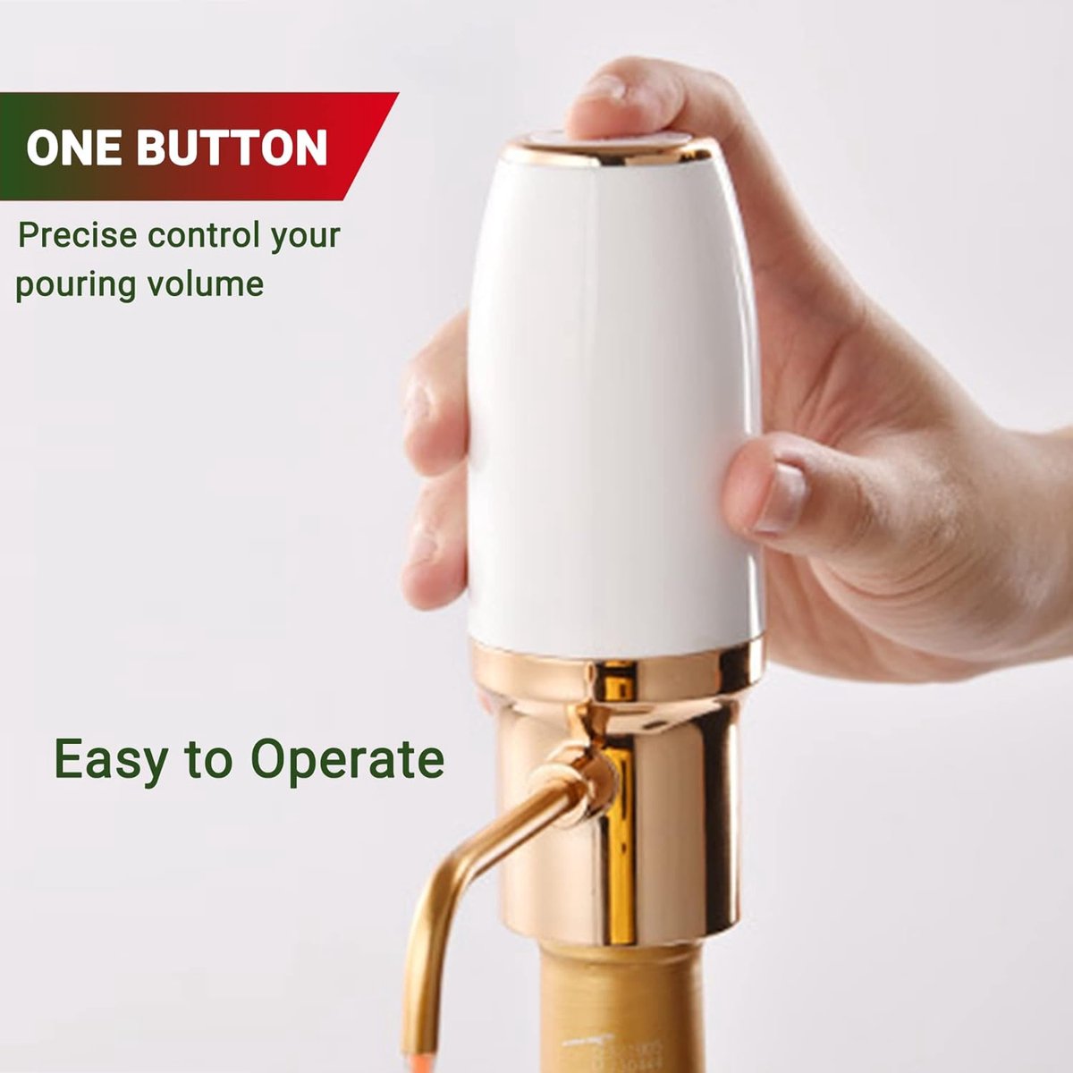 Electric One-Touch Wine Aerator and Automatic Wine Dispenser with USB Rechargeable - Best Gift for Wine Lovers - Image 3