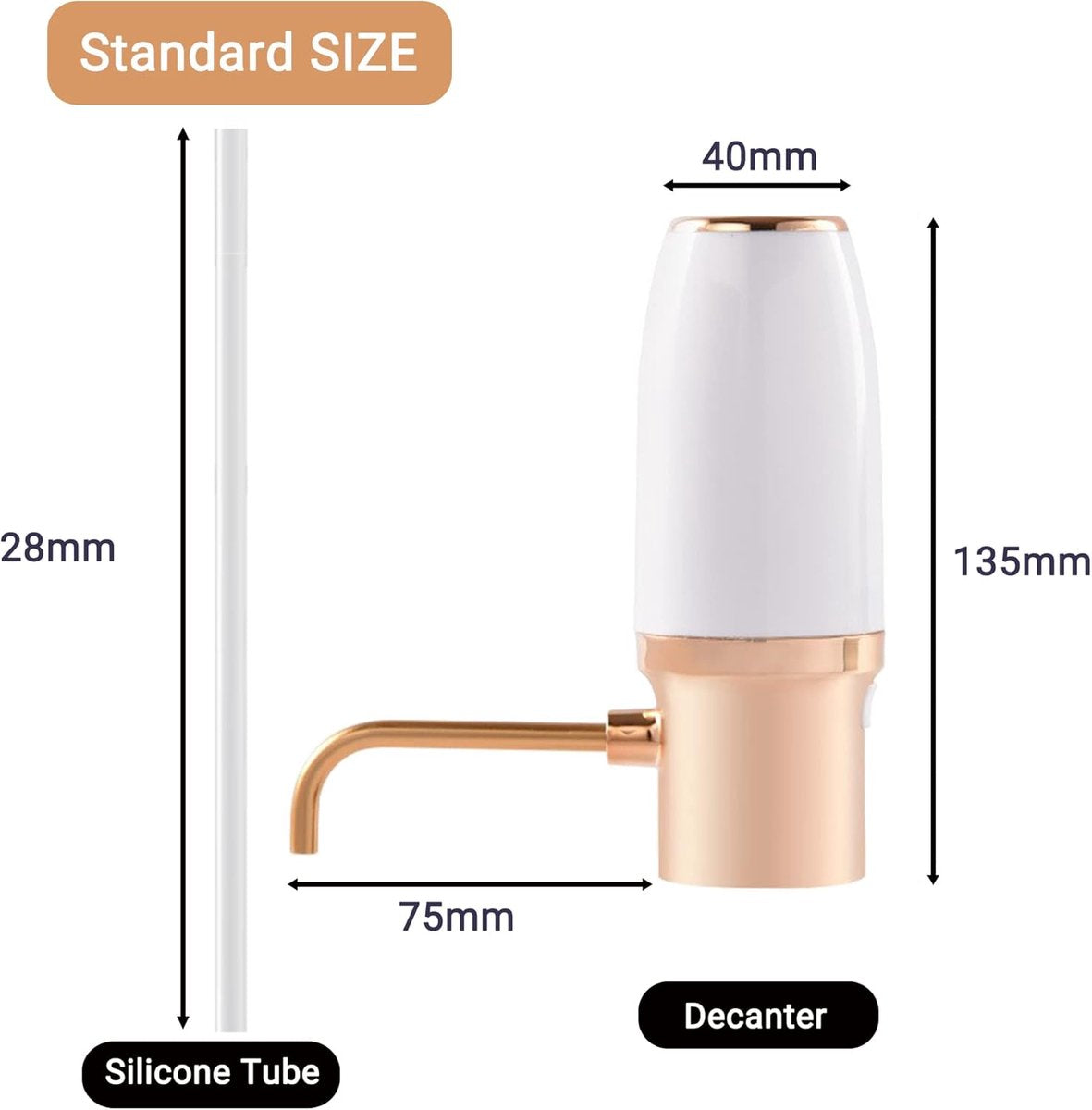 Electric One-Touch Wine Aerator and Automatic Wine Dispenser with USB Rechargeable - Best Gift for Wine Lovers - Image 5