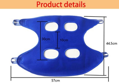 Cat, Dog Hanging Bag - 11-Piece Pet Grooming Hammock - For Easy Nail Trimming - Size S - Pet Hammock - Pet Grooming - Pet Care Hammock - Pet Nail Trimming Harness - 57x44.5 Cm - Blue - Image 2