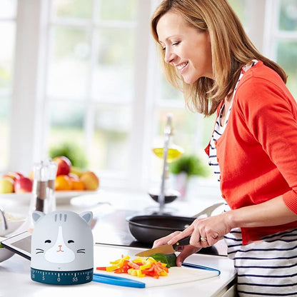 Kitchen Timer - Creative Cat Shape Digital Timer - High Quality Egg Timer - Portable BBQ Timer - Multifunctional Egg Timer - Egg Timer - Egg Alarm - Cooking Timer - Kitchen Timer - Mechanical Countdown - For Baking/Cooking/Learning - Image 3