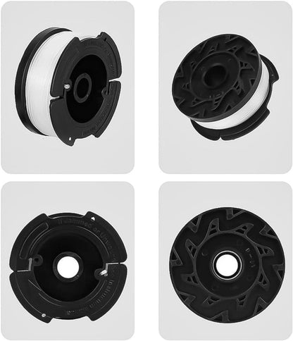 Cutting Line - 6 Pieces - Trimmer Line - Replacement Lines - Line Spools - for Black Decker, Bekasa AF-100-3ZP and A6481 - Length 30 ft - Replaces spools from the GL280, GLC1825N series with caps and springs - White - Image 5