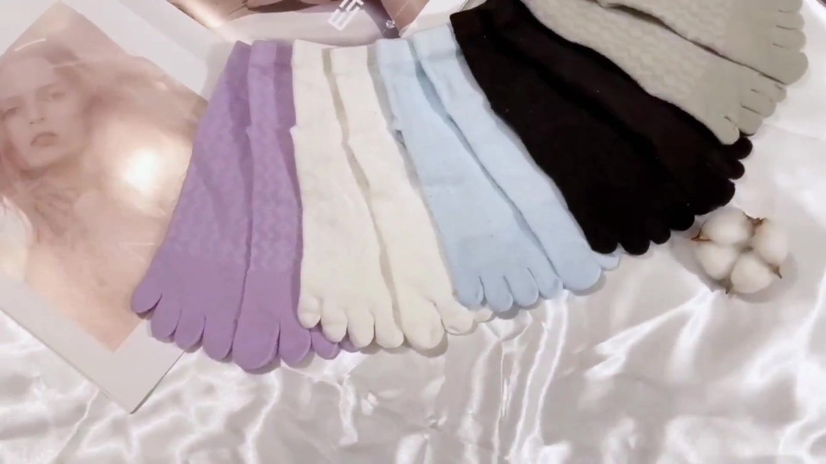 Toe Socks - Women's - Toe Socks - 6 Pairs - Cotton - Yoga Socks - Smooth Toe Seam - No Annoying Seams - Toe Socks - Toesocks - Ladies - Runner Toe Socks - Yoga Socks - Antibacterial - Breathable - Elasticity - Comfortable Socks - Image 2