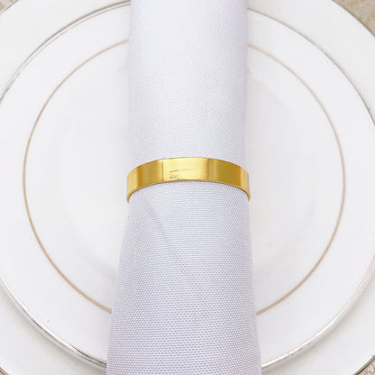 12 pieces gold metal napkin rings - elegant napkin ring - Christmas napkin rings - boho round gold napkin ring for weddings - party dinner - anniversary table decoration - Image 3