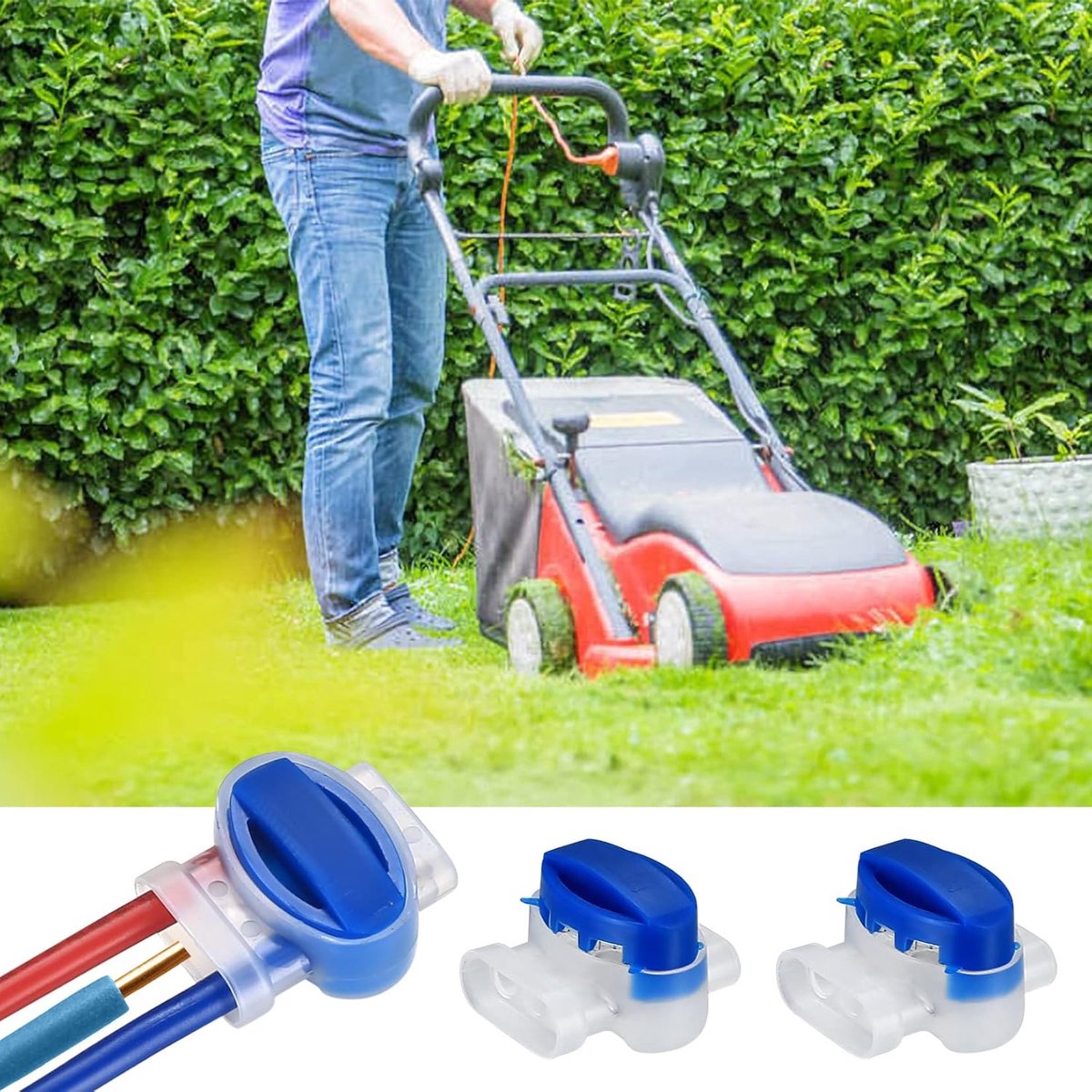 Gel Connector - 25 Pieces - Cable Connector - Model 314 - Boundary Wire - Perimeter Wire Connectors - Robotic Mower Wire Connector - Waterproof Cable Clamp - for Robotic Mowers / Garden / Outdoor / Car - Gel-Filled Splice Connector - Image 4