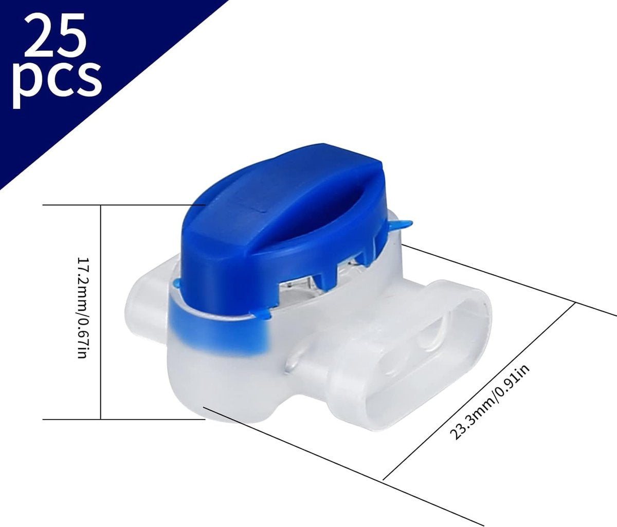 Gel Connector - 25 Pieces - Cable Connector - Model 314 - Boundary Wire - Perimeter Wire Connectors - Robotic Mower Wire Connector - Waterproof Cable Clamp - for Robotic Mowers / Garden / Outdoor / Car - Gel-Filled Splice Connector - Image 5