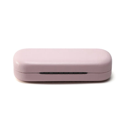 Glasses case - Hard case - Glasses case - Glasses cover - Glasses pouch - Faux leather - PU leather glasses case - Hard glasses case - PU leather glasses case - wearable protection - 16 x 6.4 x 3cm - light pink - Sunglasses accessories - 1 piece - Image 2