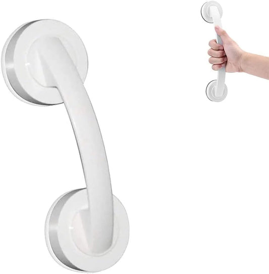 Small Handle with Suction Cup - Handle with Suction Cup - No Drilling Required Shower Support - Bathroom Wall Grab Bar - Suitable for Shower and Toilet - Safety Handle - Moisture Resistant - Handle for the Elderly and Children