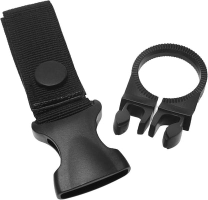 Bottle Hanger - 3 Pieces - 27mm - Universal Bottle Holder - Water Bottle Holder – Belt Holder - Waist Bottle Holder - Hip Bottle Holder - Bottle Holder Belt - Drinking Bottle Holder - Black - Image 4