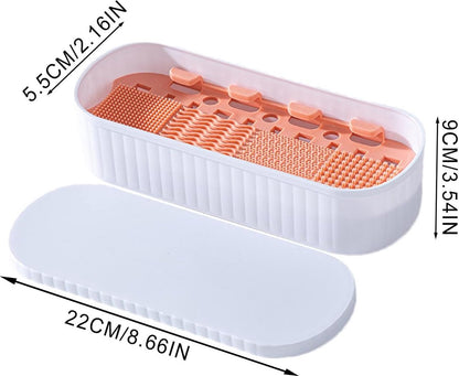 Brush Cleansing - Make-Up Brush Cleaner - Make-Up Brush Cleaner - Cleaner Tools - Cleaning Mat - Dryer - Silicone - Portable Washing Tool - For Cleaning Make-Up Brushes - Also Suitable For Make-Up Sponges - Women - White - Image 5