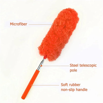 Telescopic Feather Duster - 5-Piece Cleaning Set - Feather Duster Extendable Up to 85 Cm - Cobweb Brush with Telescopic Handle - Duster - Dust Brush - Washable Microfiber - Rotatable - Electrostatic Adsorption - Hard-to-Reach Places - Image 2