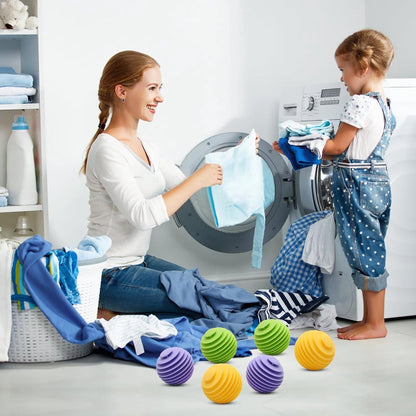 Dryer Balls 9 Pieces - Dryer Balls - Laundry Balls for Dryers - Dryer Balls - Dryer - Fabric Softener - Anti-Wrinkle - Laundry Balls for Washing Machine - Reusable - Reduce Wrinkles and Stickiness - For Cleaning Household Clothes - Image 4