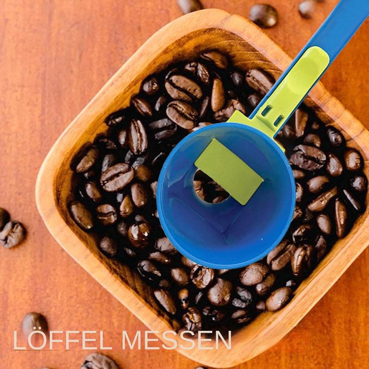 Measuring Spoon - Measuring Spoons - Measuring Spoons - Coffee Measuring Spoon - Coffee- Measuring Spoon - Coffee Scoop - Plastic - Blue - For Precise Weighing and Measuring - Image 3