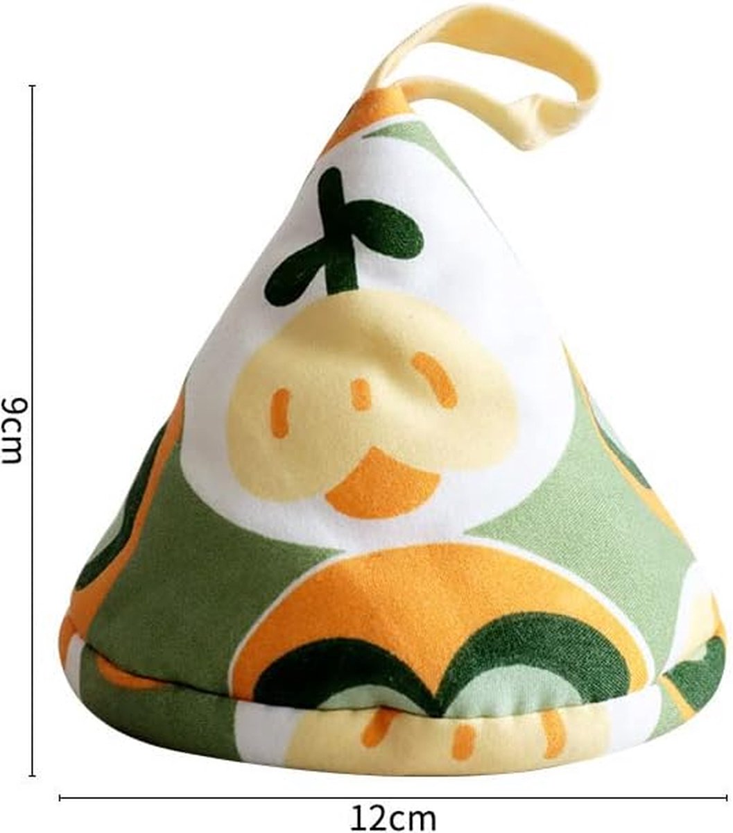 Heat-Resistant Pot Holder - 3 Pieces - Oven Mitt Glove - Anti-Hot Gloves - Microwave Glove - Pot Clips - Kitchen Cooking Gadget - Thicker - Triangle - Kitchen - Kitchen Stuff - For BBQ / Cooking / Baking / Microwave / Grilling - Image 5