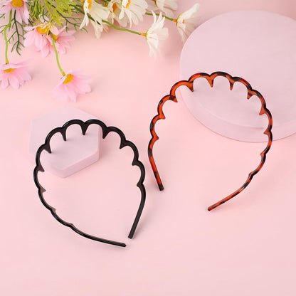 5 Pieces Women's Headbands - Zig Zag - Headband - Plastic - Women - Ladies - Teens - Girls - Lightweight - Running - Athletic - Gym - Dance - Yoga - Headband For Men And Women - Sports Headband - Hair Accessories - Sustainable - Image 4