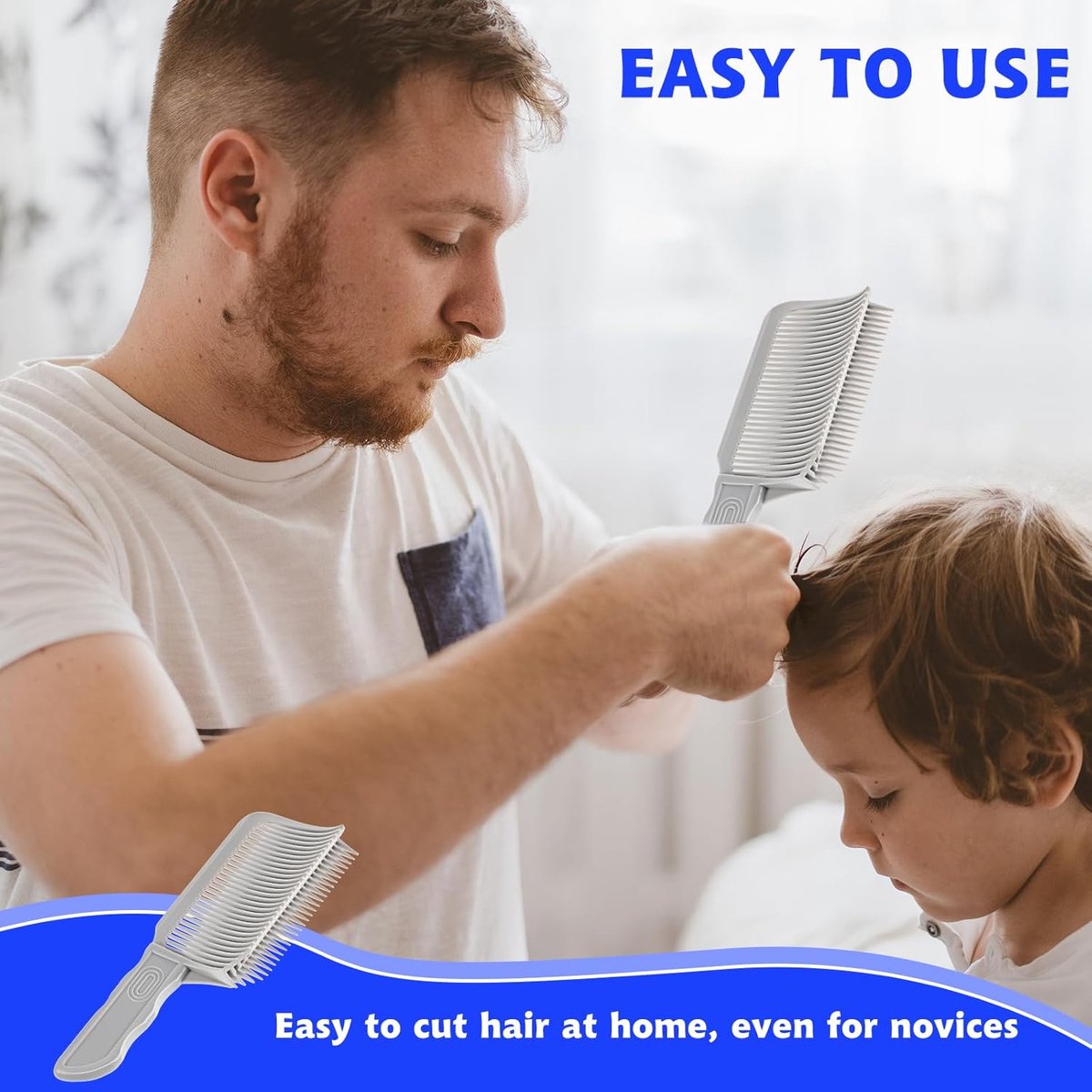 Barber Comb - 2 Pieces - Hairdresser Comb - Clipper Comb - Fade Comb - Barber - Hair Accessory - Comb for Trimmer - Clipper - Hairdresser Comb - Hair Comb - Hair Accessory - Texturizing Comb - Professional for Salon/Hairdresser - Clipper Comb for Everyone - Image 3