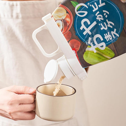 Freshness Clips with Pouring Spout - Bag Sealer - Freshness Clips - Sealing Clips - Bag Sealing Clamp Pouring Spout - Food Sealing - Keep Fresh - Food Bag Clips with Pouring Spouts - For Kitchen Food Storage Bag - White - 1 Piece - Image 3