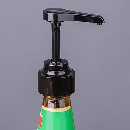 3-piece soap dispenser head - Easy-press bottle soap dispenser - Multifunctional Coffee Syrup Pump - Practical Spray Nozzle Pressure Oil Sprayer - Dispensing Pump - Pump Dispenser Syrup Bottle - Bottle Nozzle - for liquid / lotion - Black - Image 5