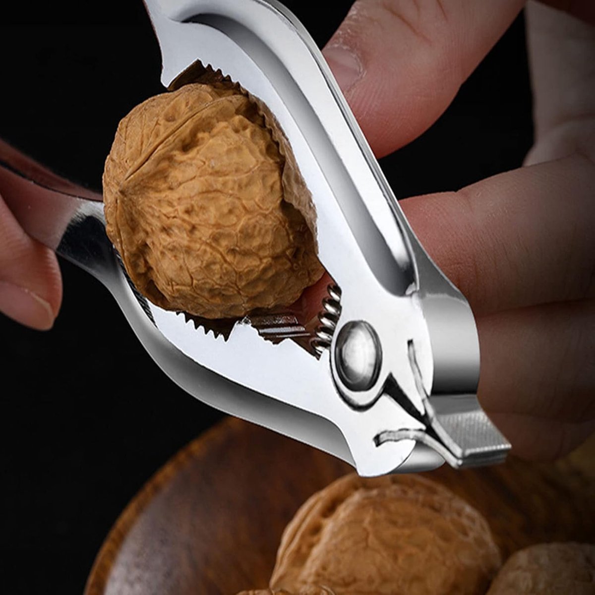 Nutcracker - Professional nutcrackers - Multifunctional Christmas Nutcracker - Portable Walnut Cracker - High-quality Walnut Cracker - Blood Shell - Clam Opener Walnut Clip - Tongs Blood Shell Clip - kitchen utensil - tool - Stainless Steel - Image 4