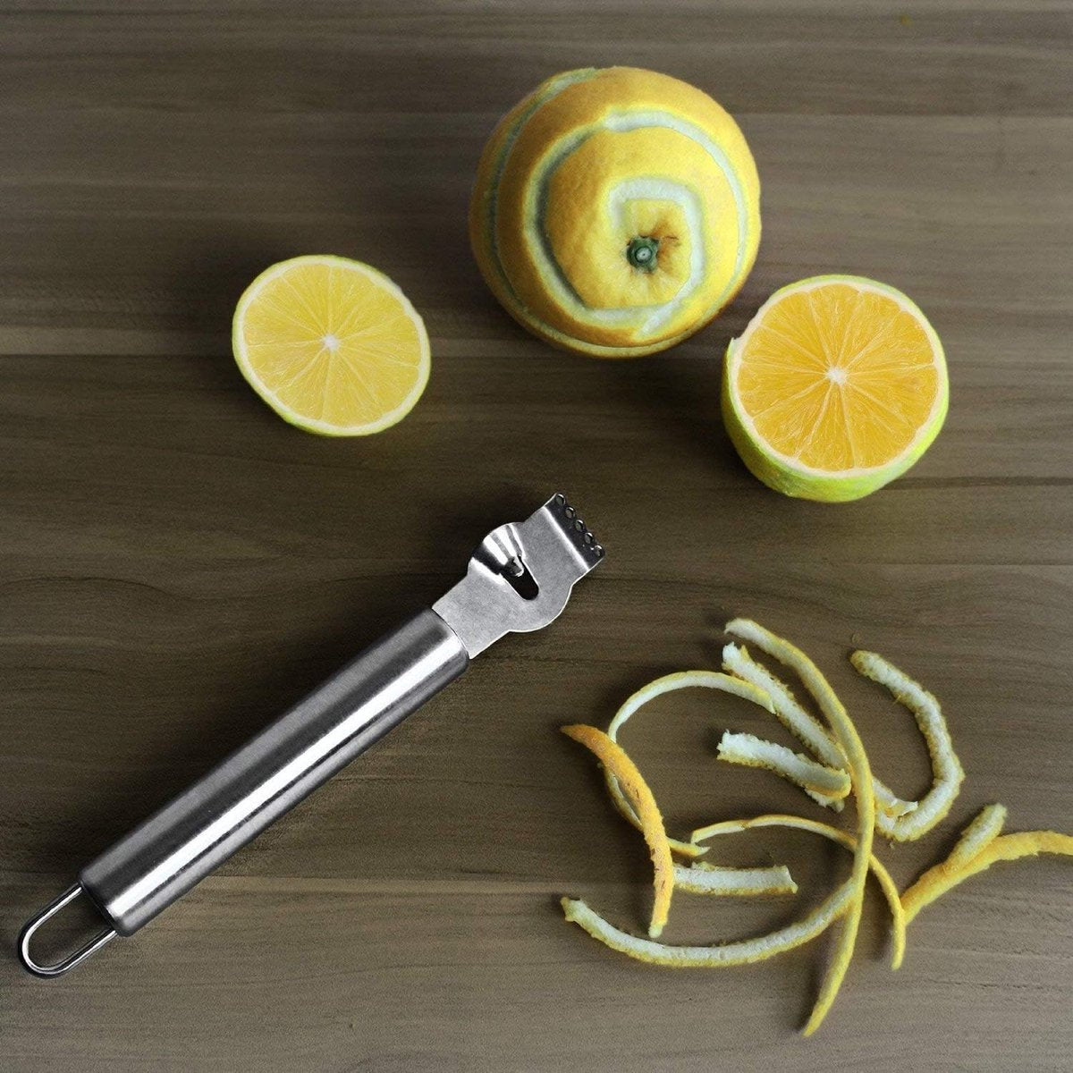Citrus Grater - Multifunctional Lemon Peeler - Portable Grater - Lemon Zester - Citrus Fruit Grater - Orange Grater - Fruit Grater - Peeler - Lemon Zester - For /Apple Orange Citrus Lemon Potato Peeler - Stainless Steel - Image 2