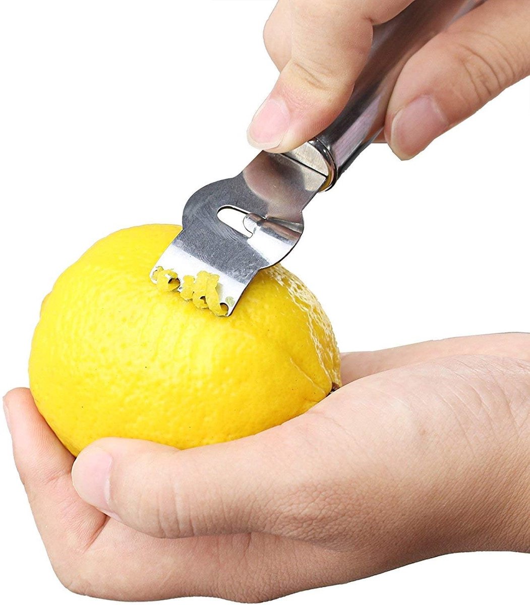 Citrus Grater - Multifunctional Lemon Peeler - Portable Grater - Lemon Zester - Citrus Fruit Grater - Orange Grater - Fruit Grater - Peeler - Lemon Zester - For /Apple Orange Citrus Lemon Potato Peeler - Stainless Steel - Image 4
