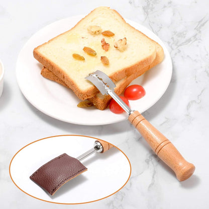 Dough Knife - Blade - Blade Knife - Dough Knife - Baguette Knife - With 5 Blades And Storage Case - Wooden Handle - Bread Knife - Baguette Knife - Baking Enthusiast - Image 4