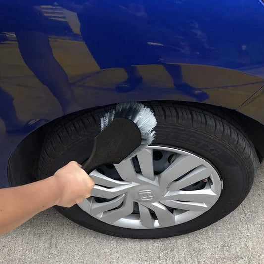 Tire Brush - Tire Brush - Polishing Tires - For Car/Scooter/Motorcycle Tires - Exterior Wheel Brush Tire Cleaner - Remove Contaminants From Your Tires - Black - 1 Piece - Image 2