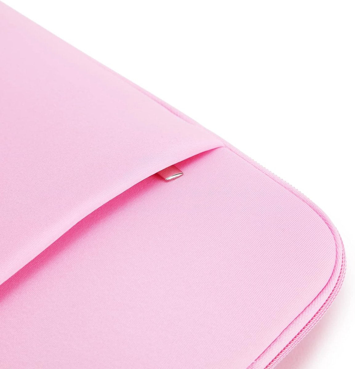 Laptop Case / Sleeve - 15.6 Inch - 2-Piece Extra Compartment - Laptop Sleeve with Pouch - Women's / Men's Laptop Bag - Macbook Case with Zipper - Laptop Sleeve - Laptop Case - Laptop Cover - Pink - Shockproof - Scratchproof - Durable - Image 3